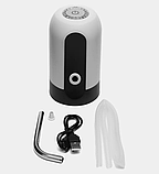 Помпа для води автоматична електрична AWD із USB зарядкою акумуляторна Біла, фото 3