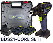 Дриль шуруповерт TITAN BDS21 CORE Set1 (SYSTEM CORE 21)