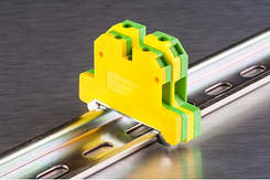 Клемми гвинтові c заземлящим контактом на DIN-рейку серії EK (JB)