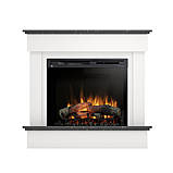 Електрокамін Tormes з 28-дюймовою вставкою Білий матовий / Чорний мармур, фото 2