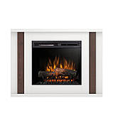 Електрокамін Paria з 23-дюймовою вставкою Білий матовий / Темний дуб, фото 2