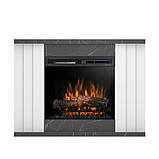 Електрокамін Paria з 23-дюймовою вставкою Білий матовий / Чорний мармур, фото 2