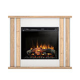 Електрокамін Kelso з 28-дюймовою вставкою Білий матовий / Світлий дуб, фото 2