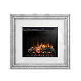 Електрокамін Katra з 28-дюймовою вставкою Бетон / Кремово-білий глянець, фото 3