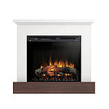 Електрокамін Jukon з 28-дюймовою вставкою Білий матовий / Темний дуб, фото 2