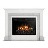Електрокамін Alva з 26-дюймовою вставкою Білий матовий / Бетон, фото 2
