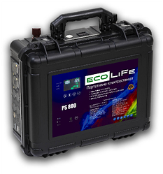 Портативний зарядний пристрій EcoLiFe LiFePO4 768 Вт·год (12.8 В 60 A·год) PS800