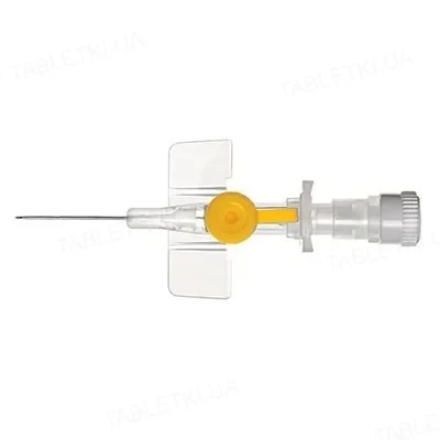 Канюля внутрішньовенна ALEXPHARM з ін'єкційним портом, 24G (0.7*19 мм)