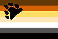 Флаг Международного братства Медведей Флажная сетка, 1,35х0,9 м, Карман под древко