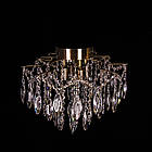 Кришталева люстра на 4 лампи Е27 з підсвічуванням основи та пультом д/у PM-E3150/4+4/AB/LED, фото 3