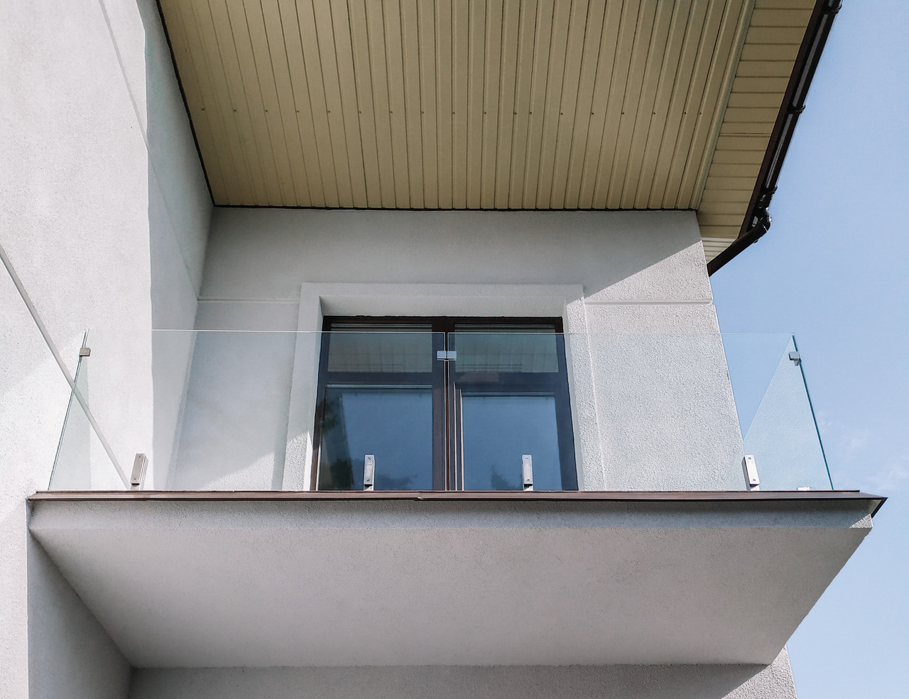 Ограждение стеклянное для балкона, атриума, террасы на стойках GUSTAVO стекло 6.6.1 триплекс прозрачное - фото 7 - id-p1627705180