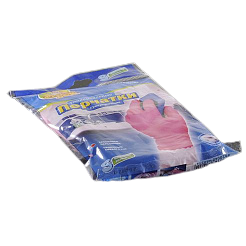 Рукавички господарські р.7-S ФБ рожеві міцні латекс