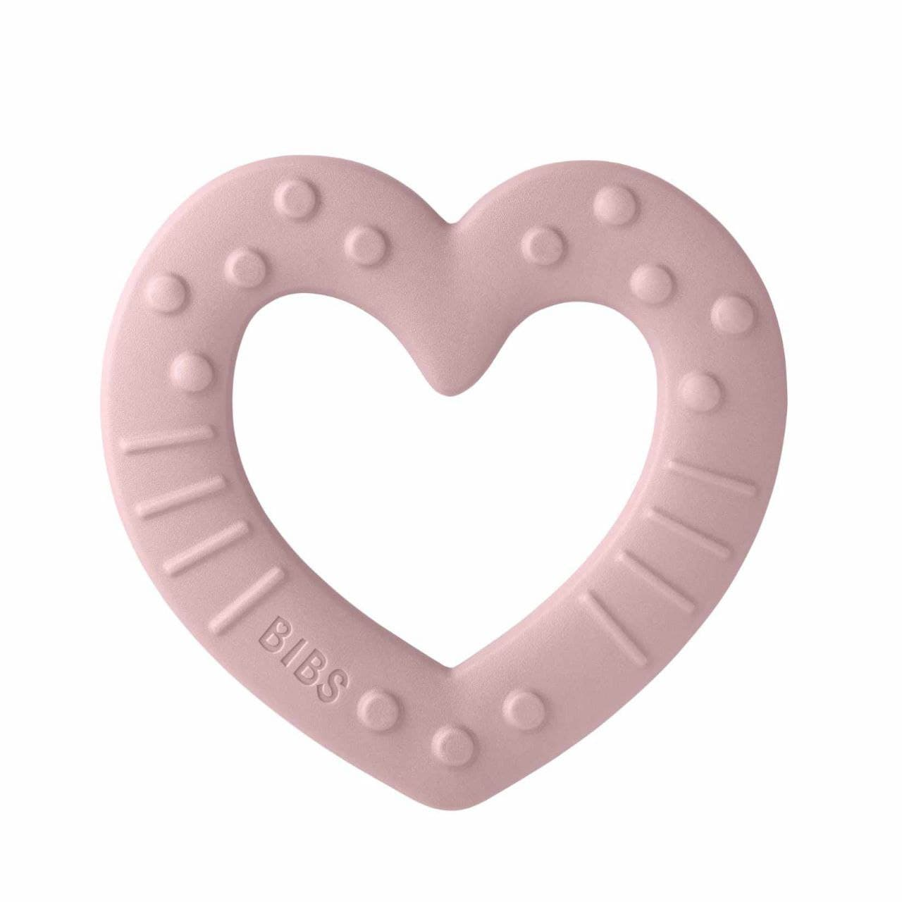 Іграшка-прорізувач BIBS Baby Bitie Heart Серце, Pink Plum