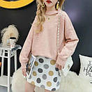 Жіночий ангоровий светр вільного крою з вирізом краплею (р. 42-46) 10KF2109, фото 4