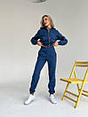 Утеплений жіночий спортивний костюм з кофтою на блискавці та джогерами (р. 42-48) 4SP2049, фото 6
