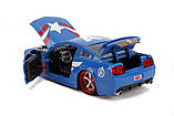 Машина металева Jada Марвел Месники Ford Mustang GT та фігурка Капітана Америки 1:24 (253225007), фото 4