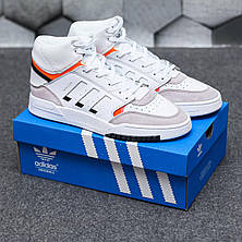 Чоловічі кросівки Adidas Drop Step White Orange ALL04892, фото 3