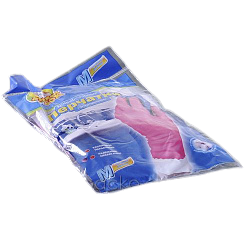 Рукавички господарські р.8-М ФБ рожеві міцні латекс