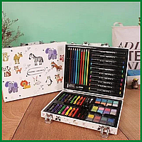 Детский набор художника Inspire children 66 предметов, детский набор для рисования и творчества в чемоданчике