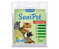 Древесный наполнитель Природа SaniPet универсальный для котов, грызунов и птиц Яблоко 5 кг
