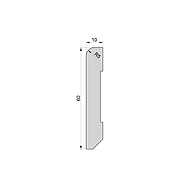 Плінтус накладний FSPRO 1060R5 МДФ 2,8 м Білий (P.MDF1060R5W), фото 2