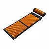 Коврик акупунктурний з валиком 4FIZJO Аплікатор Кузнецьова 128 x 48 см 4FJ0049 Black/Orange, фото 7