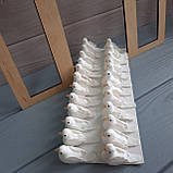 Пташка біла — маленький блакитний 3.5 см (ціна за пару), фото 3