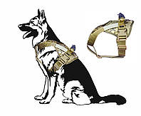 Військова Шлея для службових собак тактична розмір S(50-65см грудна клітина) піксель Армійська шлейка