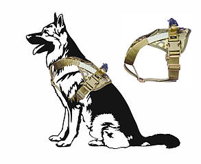 Військова Шлея для службових собак тактична розмір S піксель Армійська шлейка
