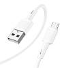 Кабель для телефона MicroUSB Android HOCO X83 Victory 100см |2,4A| Білий, фото 2