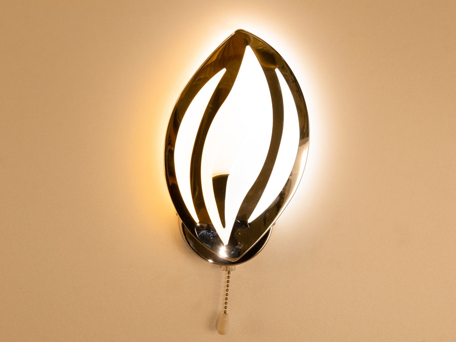 Сучасне світлодіодне бра в спальню, колір золото, 17W 8092-1G-LS