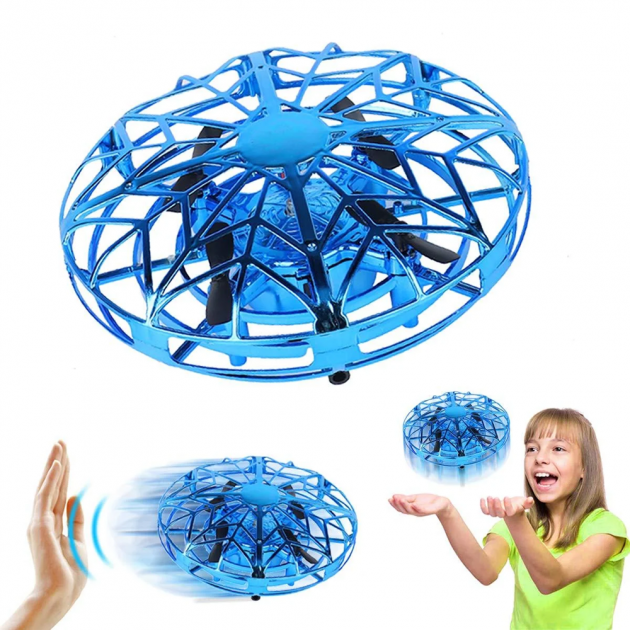 Детский квадрокоптер UFO YC8886 управление рукой, дрон летающая тарелка управление жестами - фото 8 - id-p1694833544