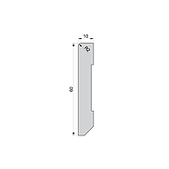 Плінтус МДФ накладний FSPRO 1060R2 фарбований 2,8м Білий (P.MDF1060R2W), фото 3