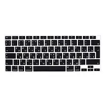 Накладка на клавіатуру для MacBook Air 13" (2018-2021) Black з російськими літерами. Європейська розкладка, фото 2