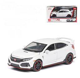 Хонда Honda Jianyuan Civic Type R модель легкосплавного автомобіля 1:32 біла