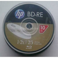 Диски HP BD-RE 25 GB 2x, Cake box/10