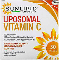 Липосомальный витамин C (Liposomal Vitamin C) SunLipid 30 пакетиков по 5 мл