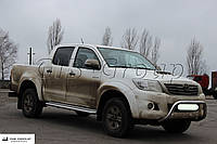 Защита переднего бампера - Кенгурятник Toyota Hilux (04-15)