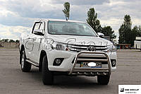 Защита переднего бампера - Кенгурятник Toyota Hilux (04-15)