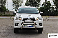 Защита переднего бампера - Кенгурятник Toyota Hilux (04-15)