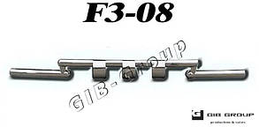 Захист переднього бампера (подвійна труба нержавіюча - подвійний вус) Mitsubishi L-200 Triton (15-18) d60х1,6мм