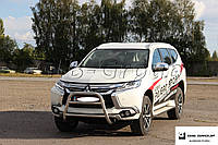 Защита переднего бампера - Кенгурятник Mitsubishi Pajero Sport (16+)