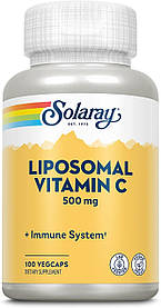 Ліпосомальний вітамін С (Liposomal Vitamin C) 500 мг Solaray 100 рослинних капсул