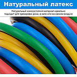 Платформа та еспандери в наборі поворотні упори для віджимань 5 трубчастих джгутів Бубновського, фото 8