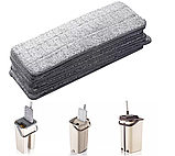 Змінний моп для плоскої швабри Запаска для підлогонатирача 32х12 см, фото 3