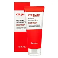 Увлажняющая пенка с керамидами FarmStay Ceramide Moisture Cleansing Foam 180 мл