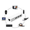 Мережна карта USB + USB Type-C з USB хабом OTG Ethernet RTL8152 для Android TV MiBox Windows 7 8 10 XP Mac OS, фото 7