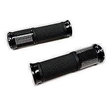 Ручки керма на мотоцикл Монстр металеві прогумовані (к-т 2 штуки)