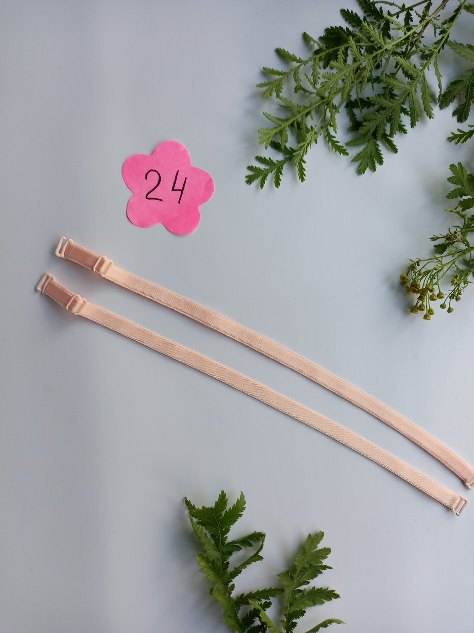 Бретельки абрикосового кольору змінні на бюстгальтер 24, фото 1