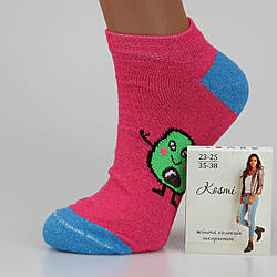 Шкарпетки жіночі короткі демісезонні 23-25 розмір (35-38 взуття) Авокадо рожевий
